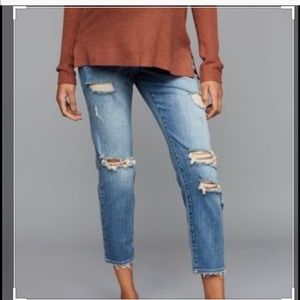 Luxe Essentials Denim LED Maternity Jeans Size 25